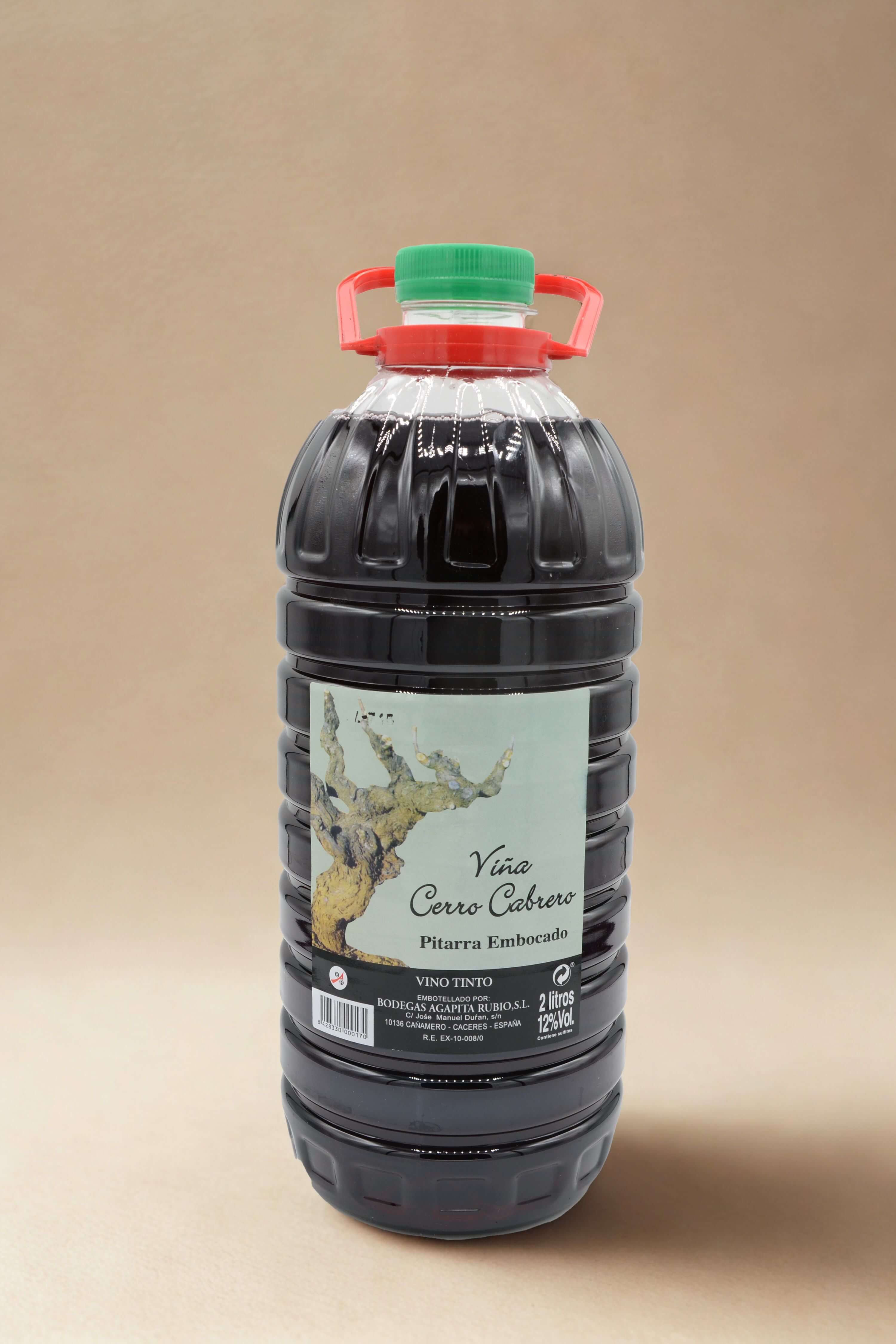Vino de Pitarra Embocado Cerro Cabrero 2 L