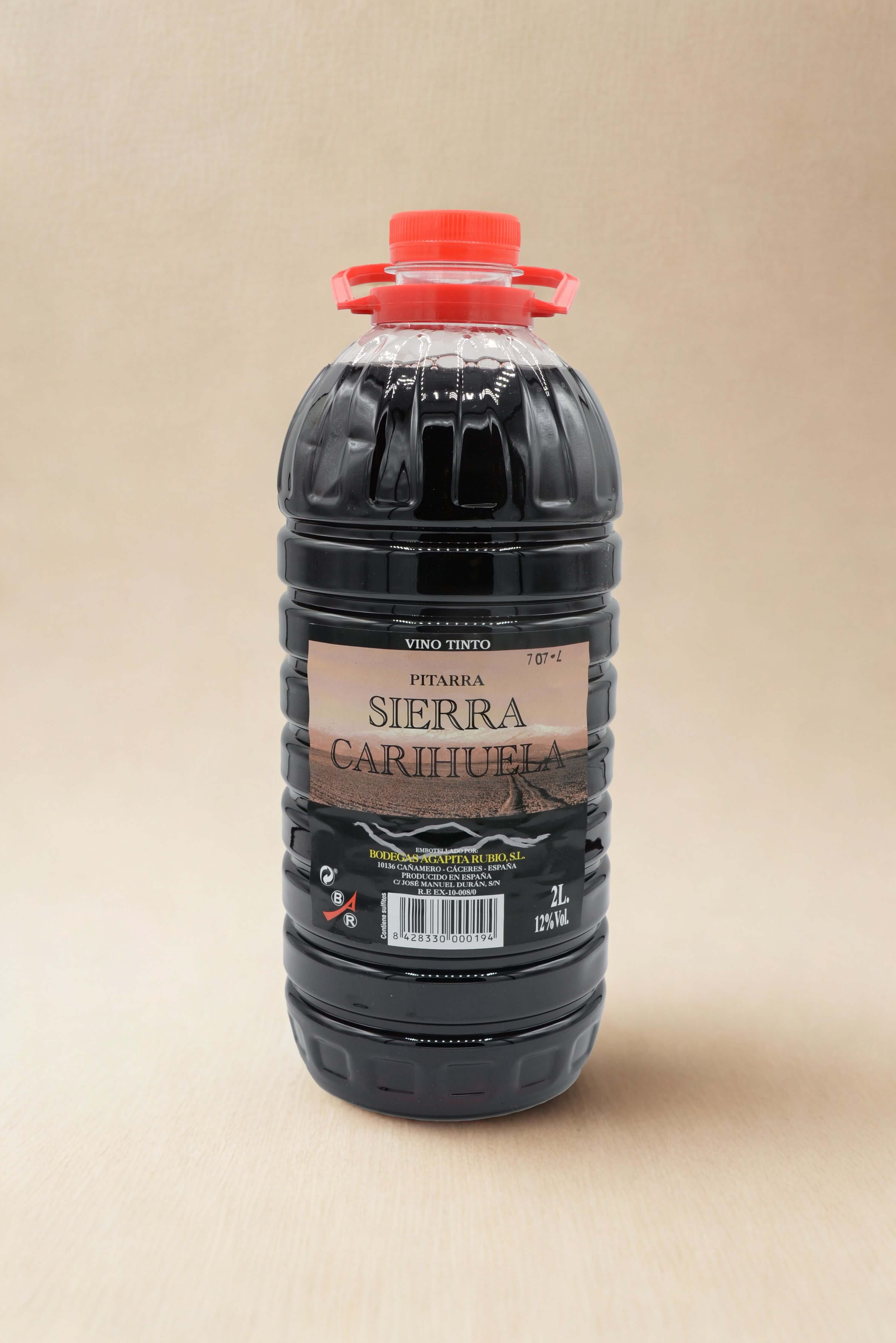 Vino de Pitarra Sierra Carihuela 2L – Vino Tinto Joven Extremeño