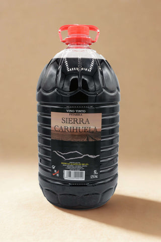 Vino de Pitarra Sierra Carihuela 5L – Vino Tinto Joven Extremeño