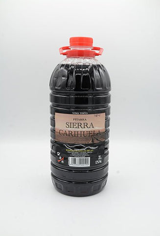 Garrafa Vino Tinto de Pitarra Sierra Carihuela